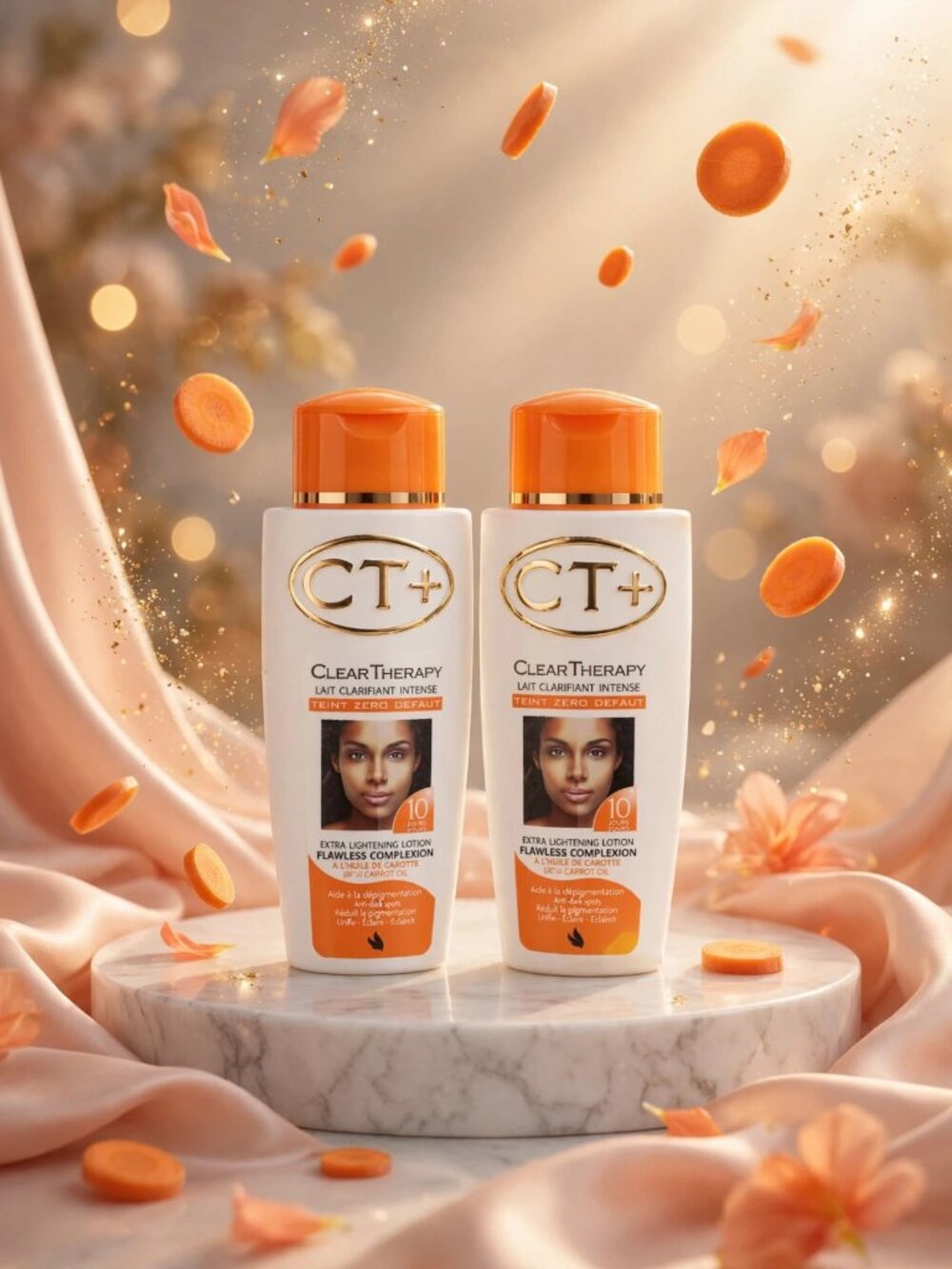2x CT+ Clear Therapy Lait Clarifiant Intense Teint Zero Defaut | Extra Lightenin